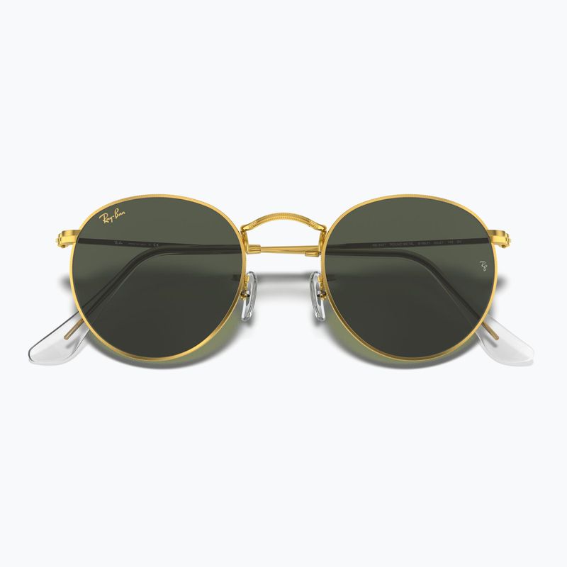 Sluneční brýle Ray-Ban Round Metal gold/green g-15 3