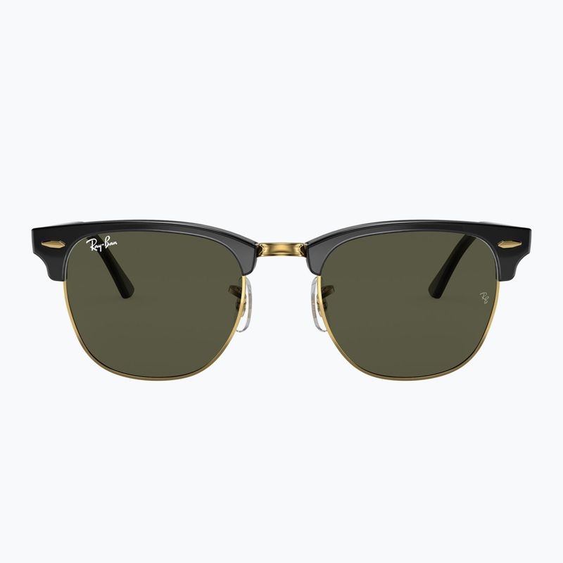 Sluneční brýle Ray-Ban Clubmaster Classic black/gold/green g-15 2