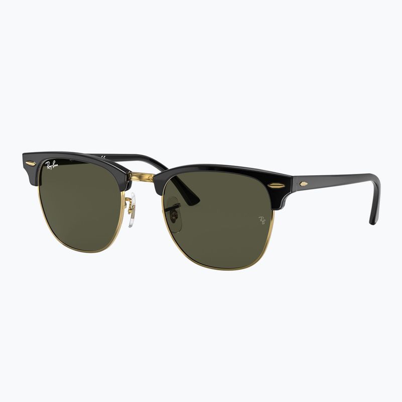 Sluneční brýle Ray-Ban Clubmaster Classic black/gold/green g-15 4