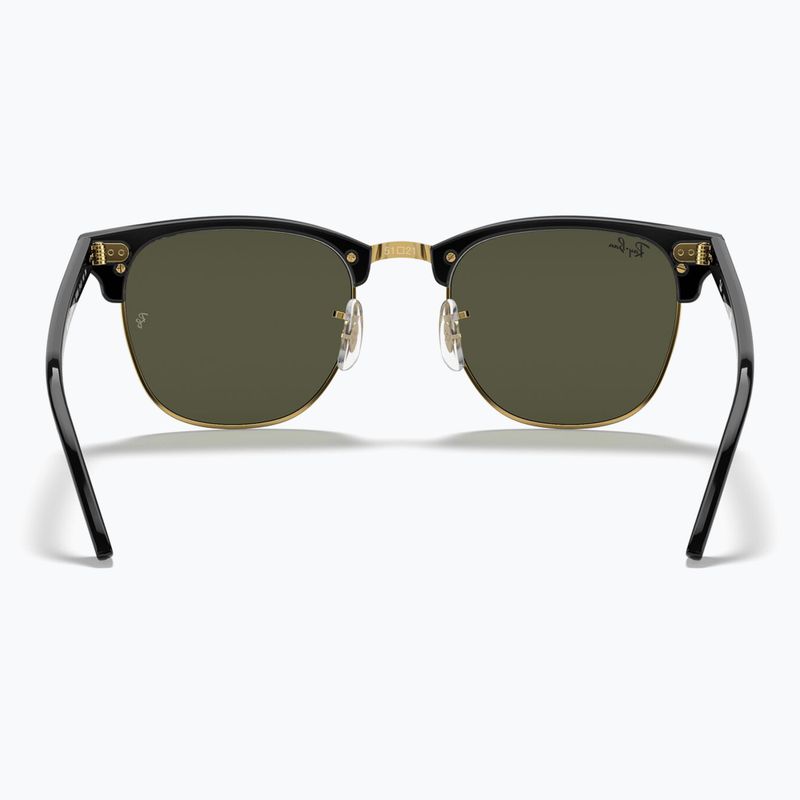 Sluneční brýle Ray-Ban Clubmaster Classic black/gold/green g-15 5