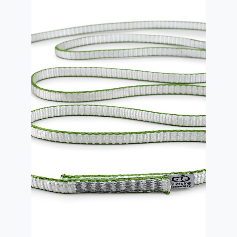 Horolezecká smyčka  Climbing Technology Looper Dy 120 cm white/green 2