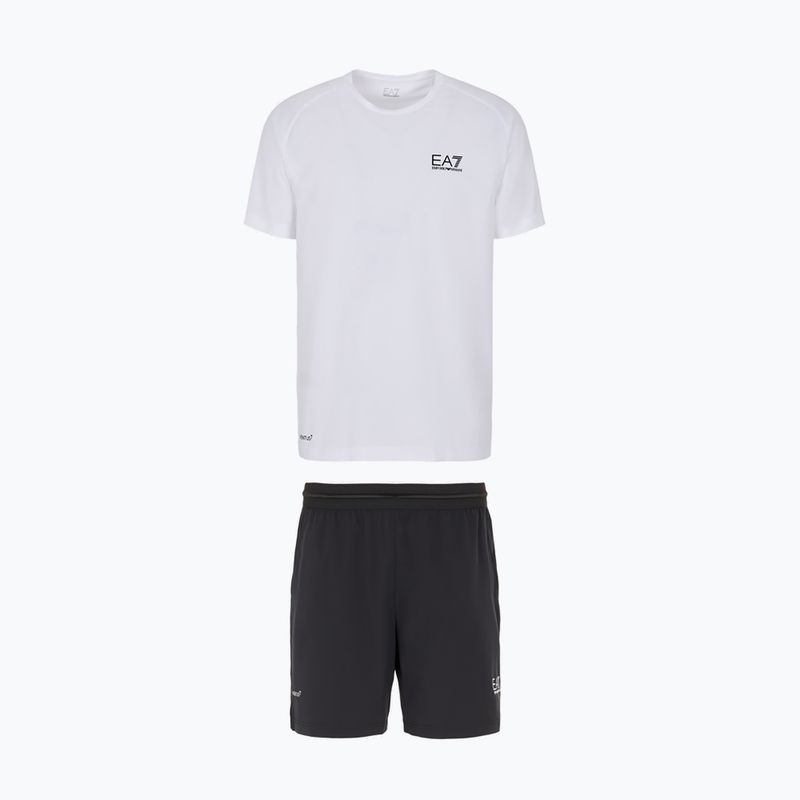 Komplet tričko + kraťasy EA7 Emporio Armani Ventus7 Travel white/black