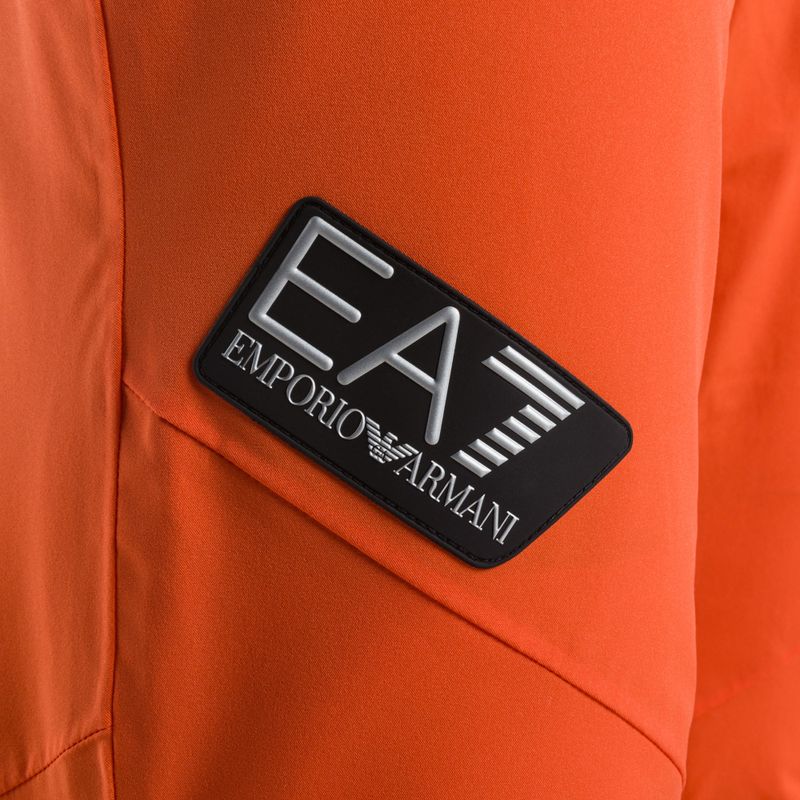 EA7 Emporio Armani pánské lyžařské kalhoty Pantaloni 6RPP27 fluo orange 4