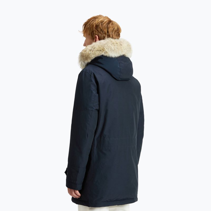 Pánská bunda Woolrich Polar High Collar Fur melton blue 3