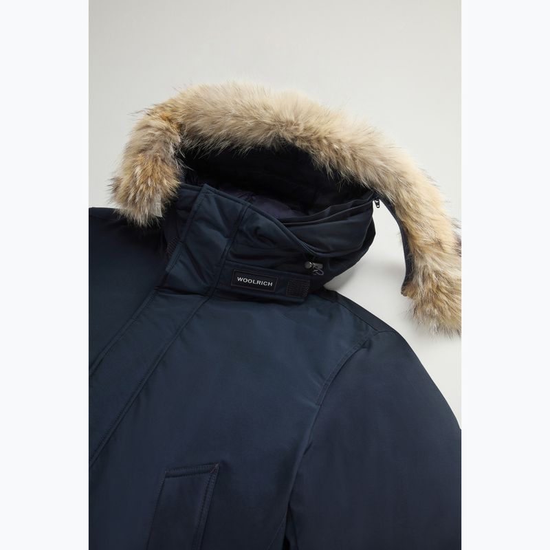 Pánská bunda Woolrich Polar High Collar Fur melton blue 8