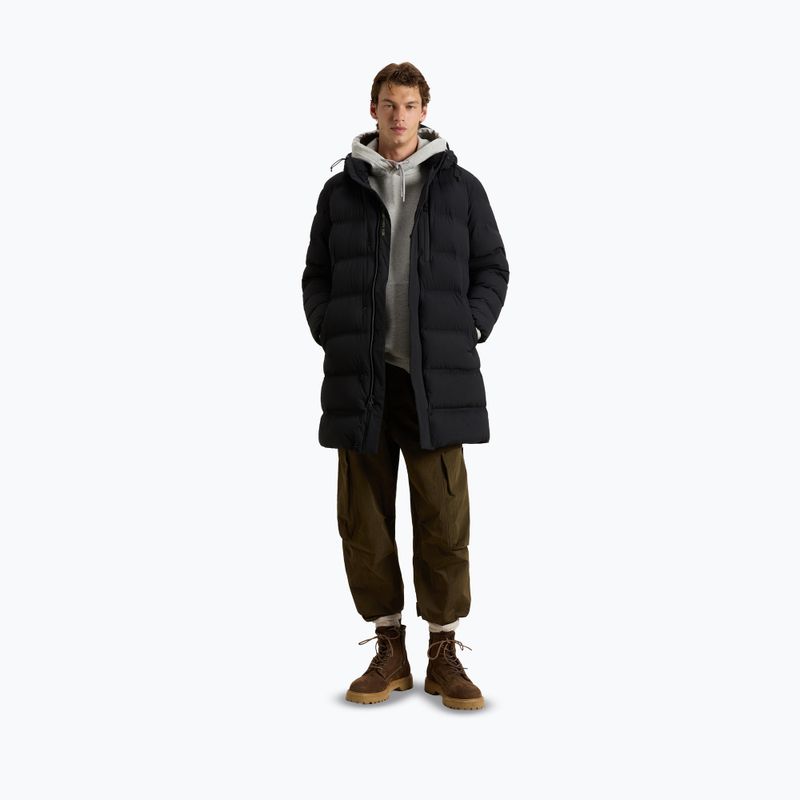 Pánská bunda Woolrich Matt Stretch Long Puffer black 2