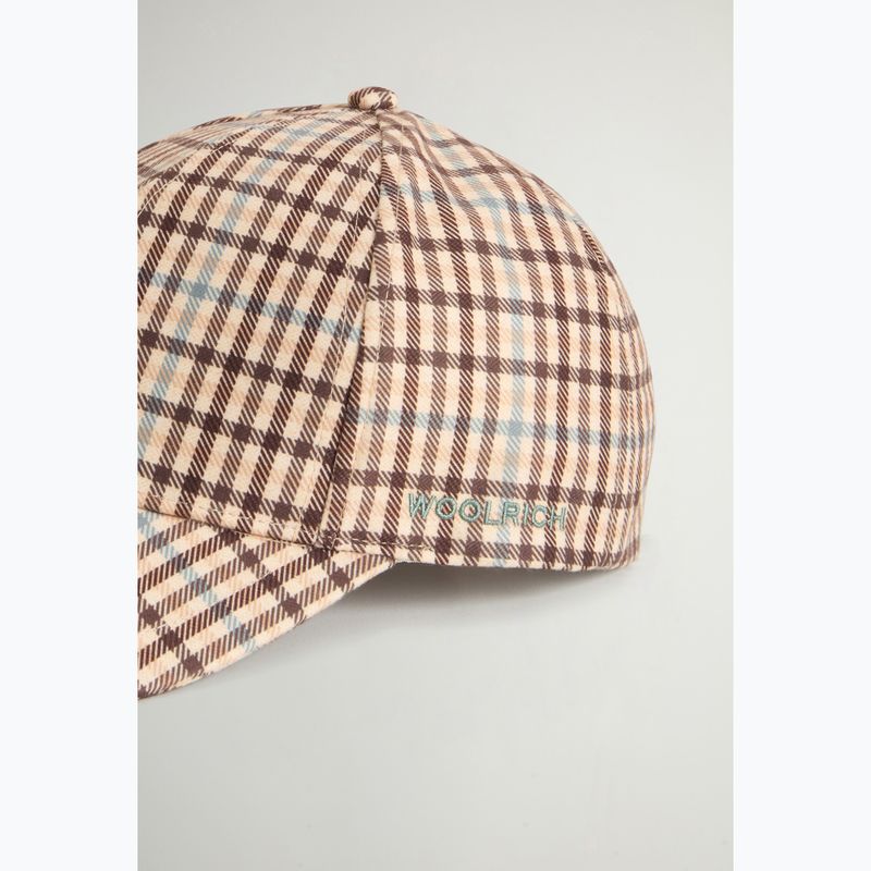 Dámská kšiltovka Woolrich Check Baseball Cap beige check 3