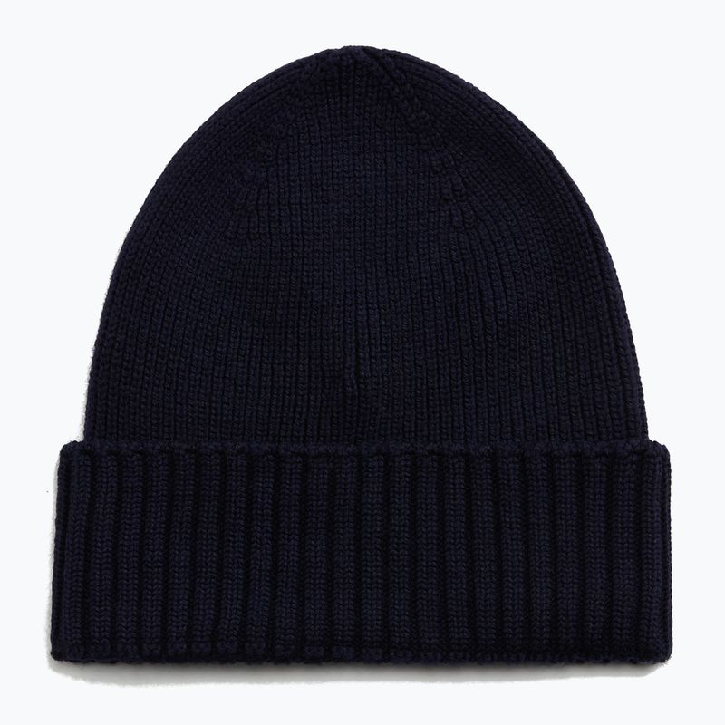 Pánská zimní čepice Woolrich Legacy Patch Beanie melton blue 2