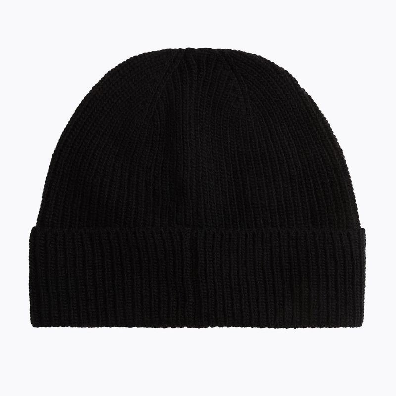 Pánská zimní čepice Woolrich Knitted Ribbed Beanie black 2