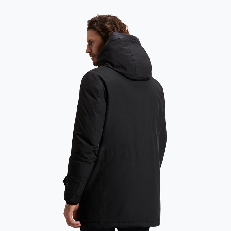 Pánský zateplený kabát Woolrich Polar High Collar Parka black 3