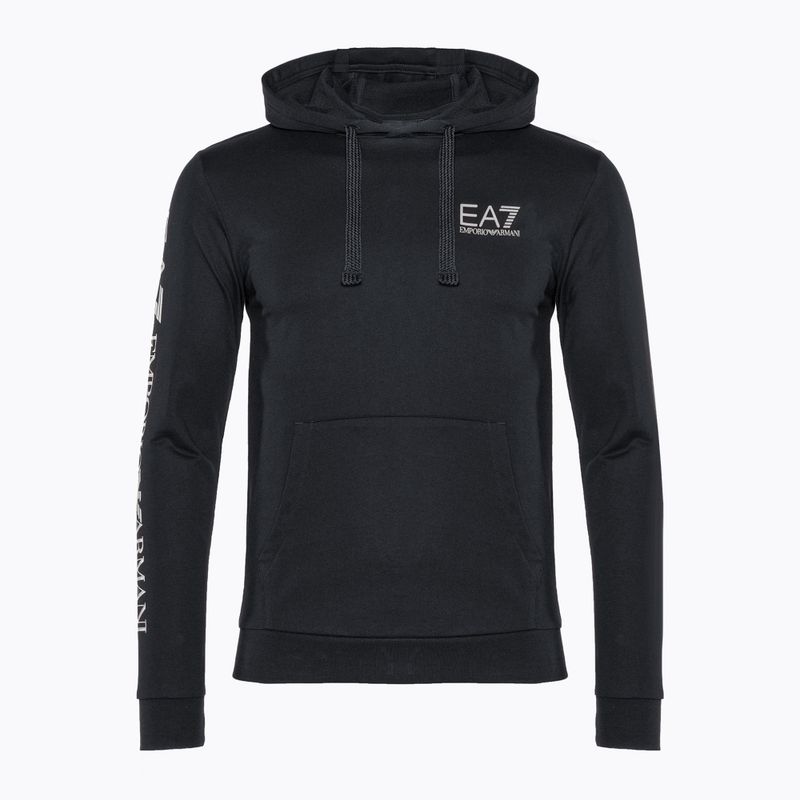 Pánská mikina EA7 Emporio Armani Train Logo Series Hoodie Extended Logo Coft night blue/white logo 5