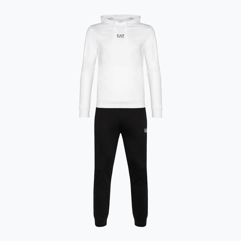 Pánská tepláková sourpava EA7 Emporio Armani Train Core ID Hoodie Coft white/black