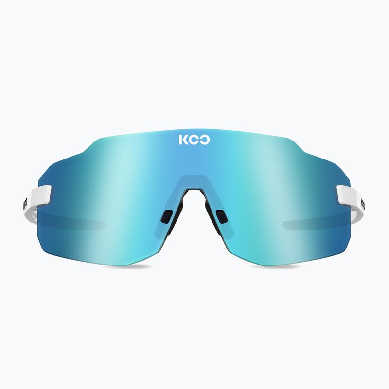 Sluneční brýle Koo Supernova white/turquoise mirror 2