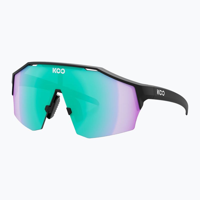 Sluneční brýle Koo Alibi black matt/green photochromic mirror
