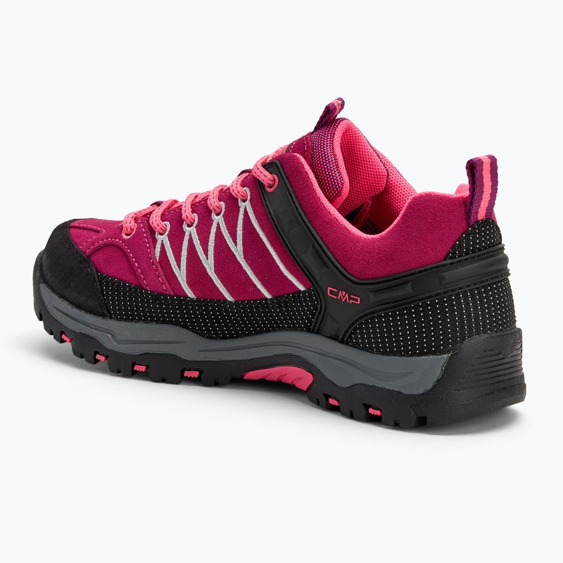 Juniorské boty CMP Rigel Low Wp berry / pink fluo 3