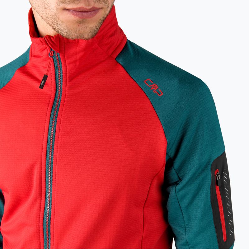 Pánská fleece mikina CMP červená 32G6617/C812 4