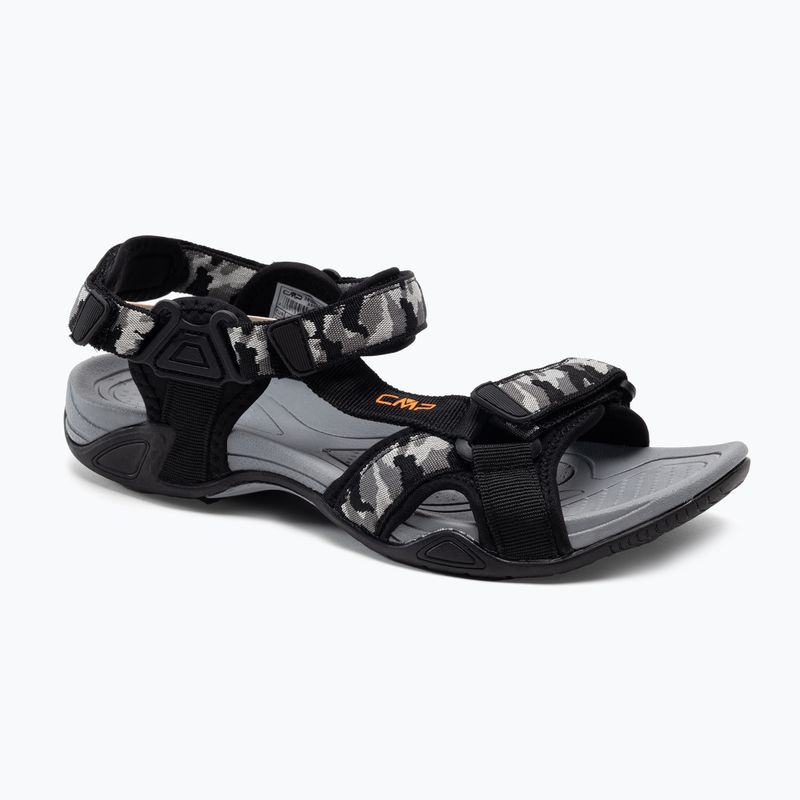 Pánské trekové sandály CMP Hamal černo-šedé 38Q9957/35UL
