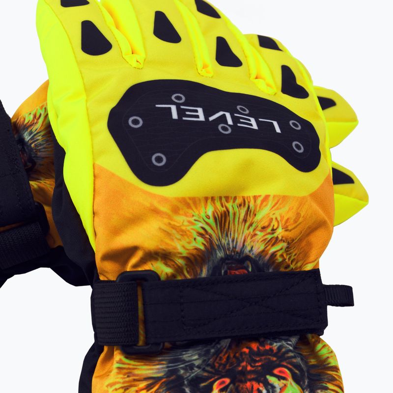 Dětské lyžařské rukavice Level Junior žluté 4152 4