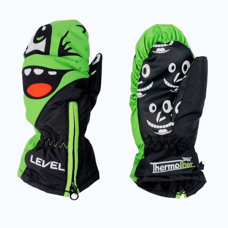 Dětské snowboardové rukavice Level Lucky Mitt zelené 4146
