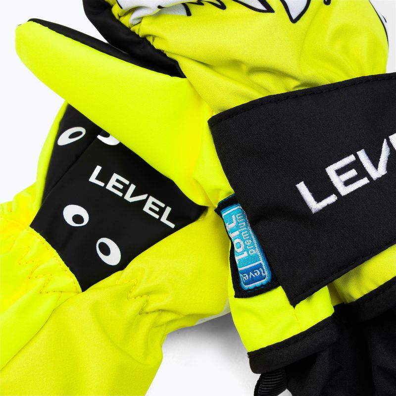 Dětské snowboardové rukavice Level Animal Mitt modro-červené 4174 4