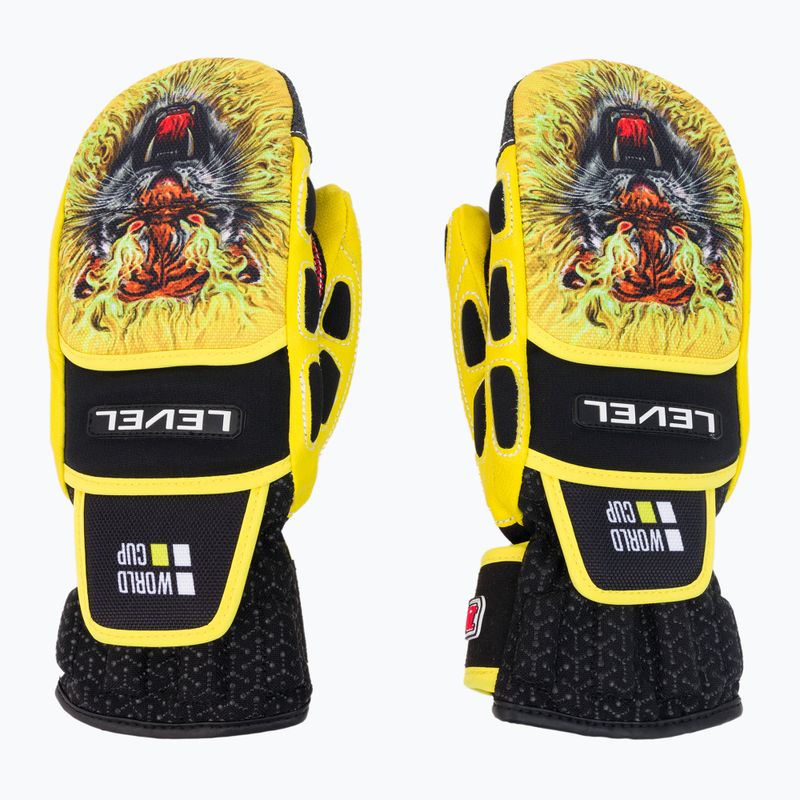 Dětské lyžařské rukavice Level Worldcup Jr Cf Mitt žluté 4116 3