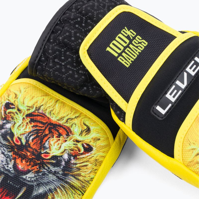 Dětské lyžařské rukavice Level Worldcup Jr Cf Mitt žluté 4116 4