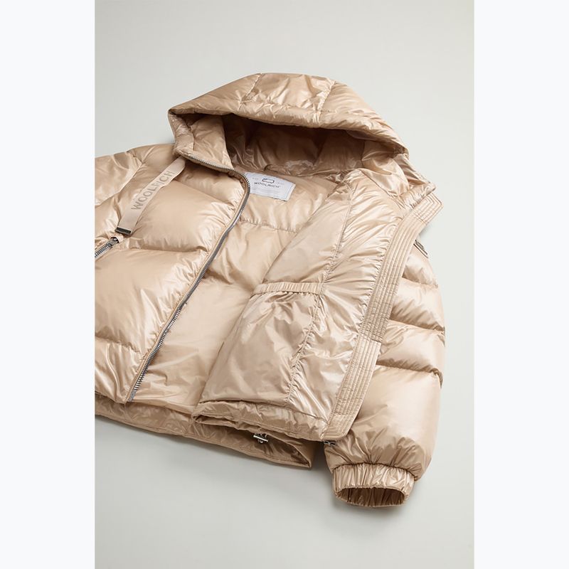 Dámská bunda  Woolrich Aliquippa Short Puffer oxford tan 5