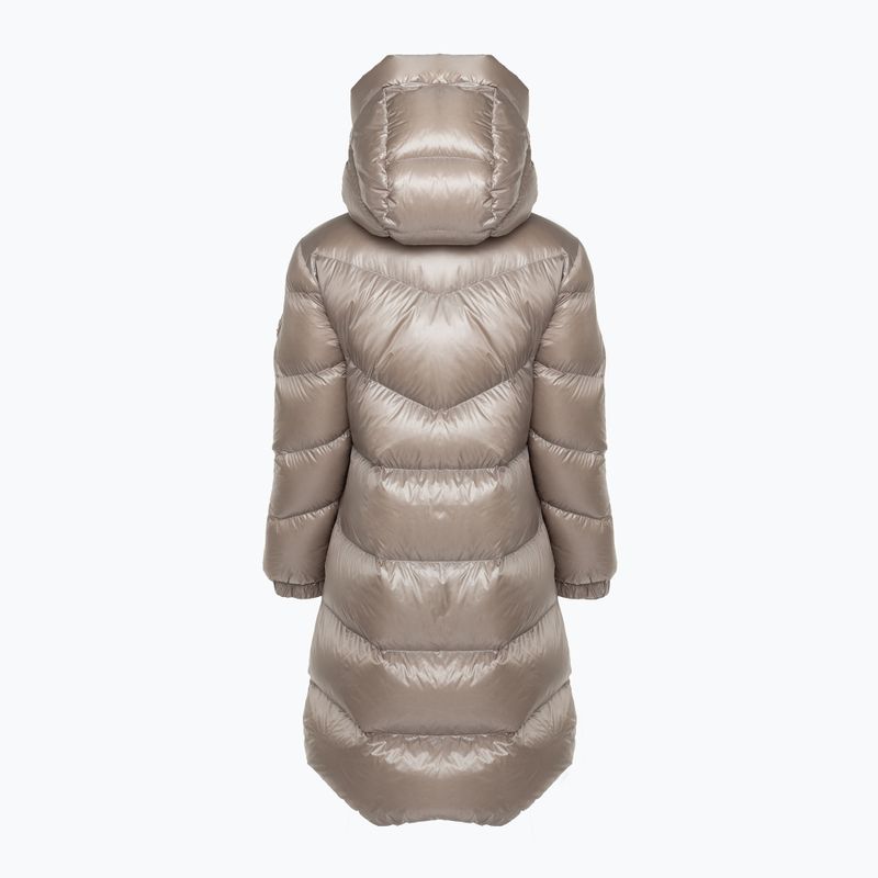 Dámská bunda  Woolrich Aliquippa Long Puffer light taupe 2