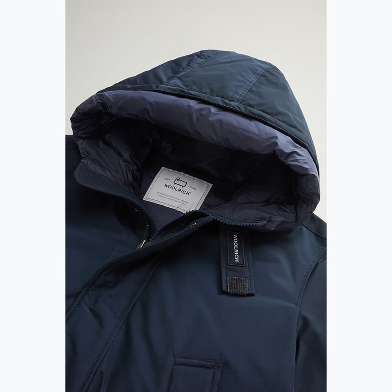 Pánská bunda  Woolrich Polar High Collar Parka melton blue 6