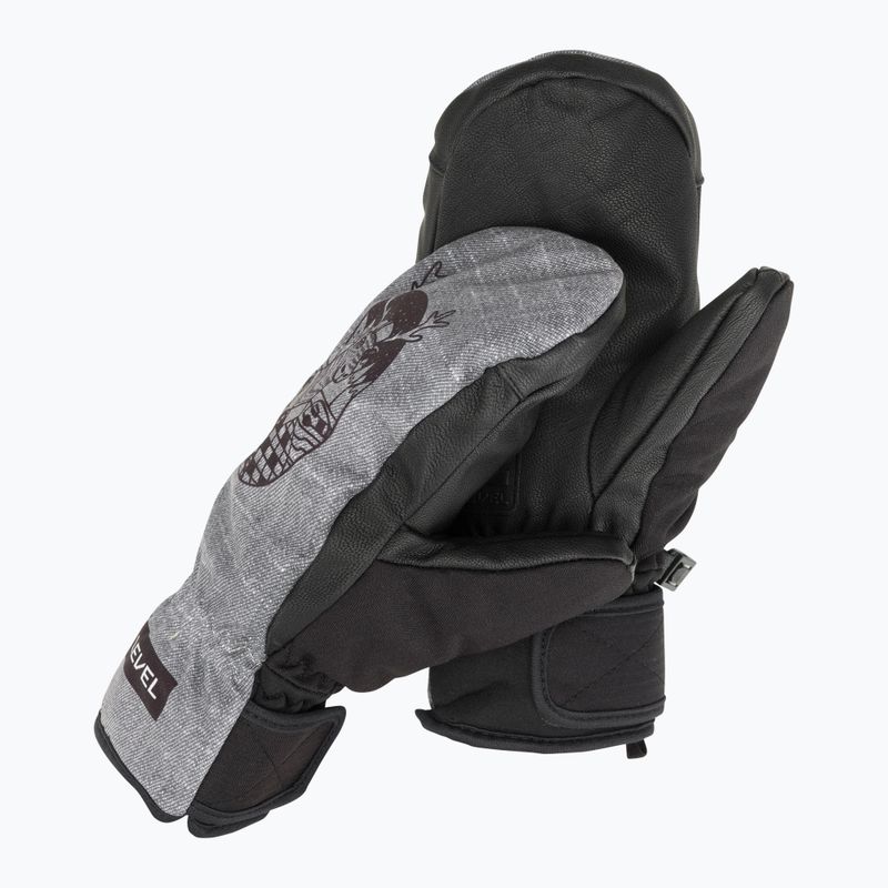 Tmavé lyžařské rukavice Level Vertigo Pro Mitt
