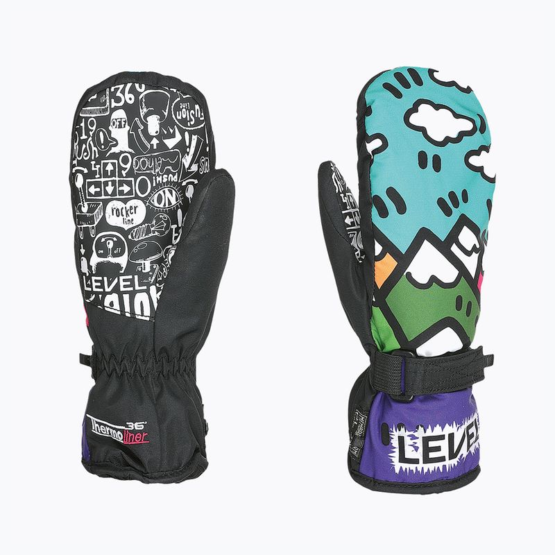 Dětské lyžařské rukavice Level Junior Mitt fialové 4152JM 8