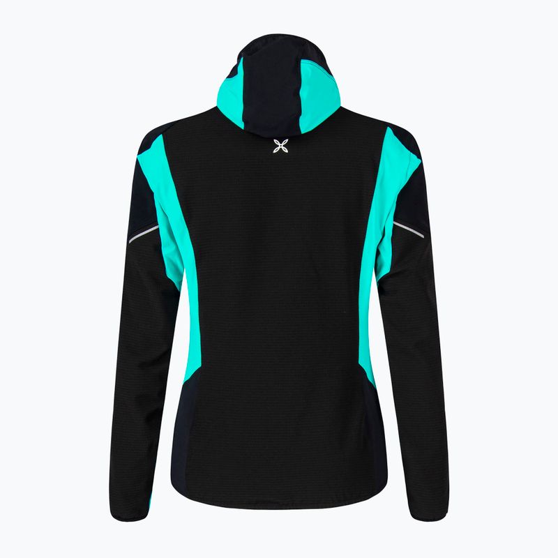 Dámská větrovka Montura Premium Wind Hoody nero/care blue 2