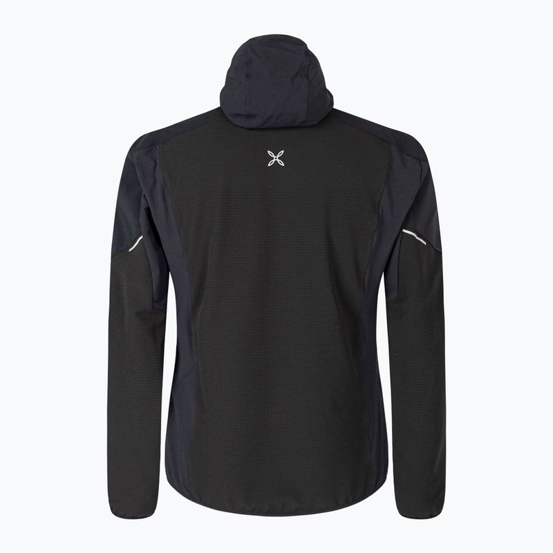 Pánská větrovka Montura Premium Wind Hoody nero/mandarino 2