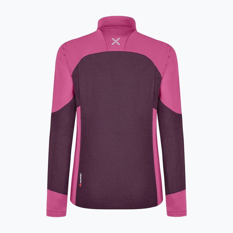 Dámská mikina Montura Rise Maglia vinaccia/baton rouge 2