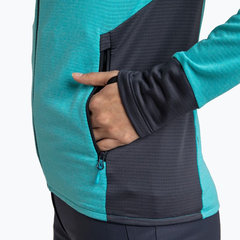 Dámská mikina Montura Rise Maglia turquoise/graphite blue 6