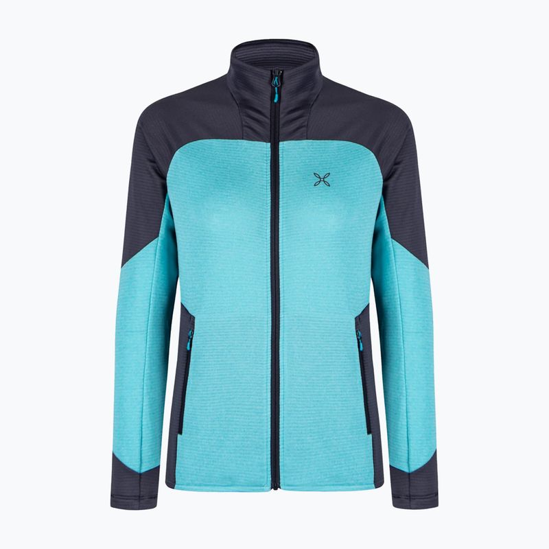Dámská mikina Montura Rise Maglia turquoise/graphite blue 7