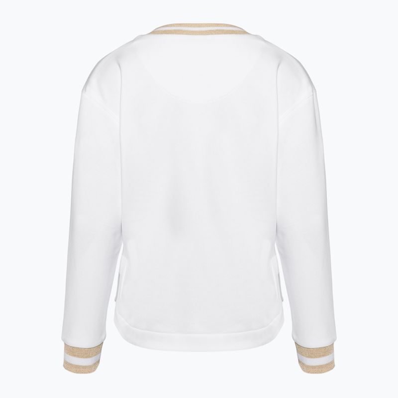 Dámská mikina  Aeronautica Militare Lady V-Neck bianco ottico 2