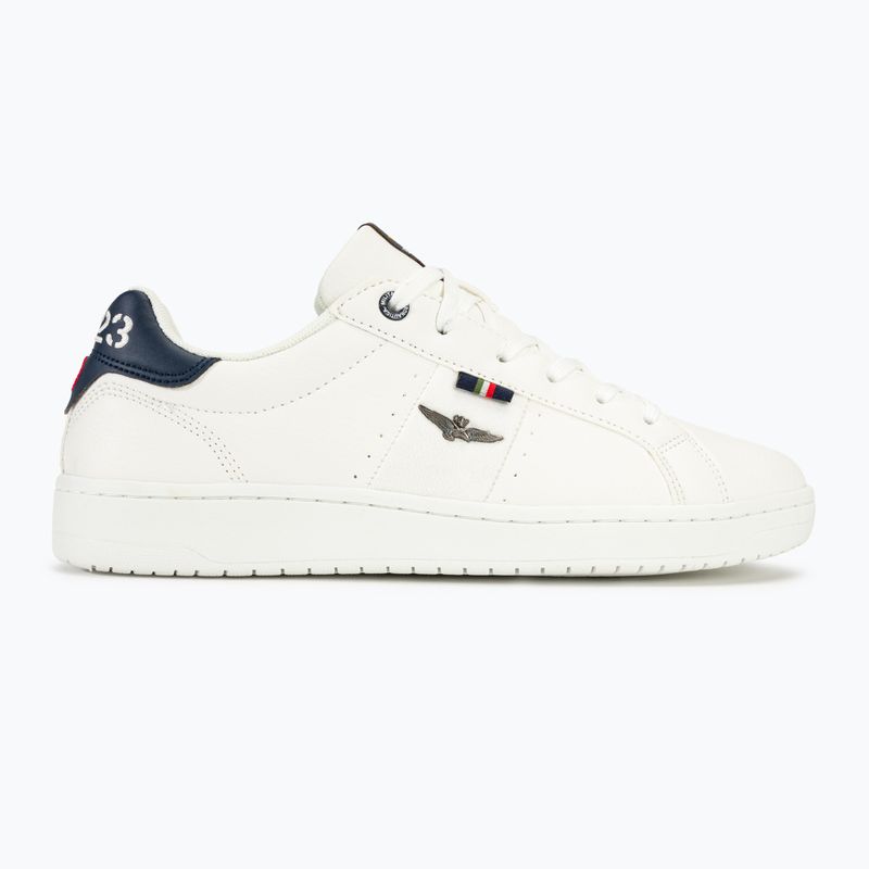 Pánské boty Aeronautica Militare Eco Leather With Eagle off white 2