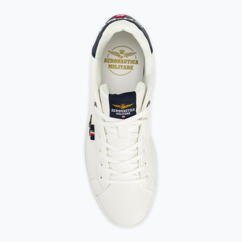 Pánské boty Aeronautica Militare Eco Leather With Eagle off white 5
