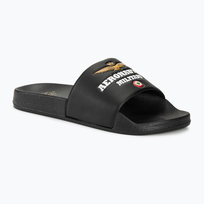 Pánské nazouváky Aeronautica Militare Beach jet black