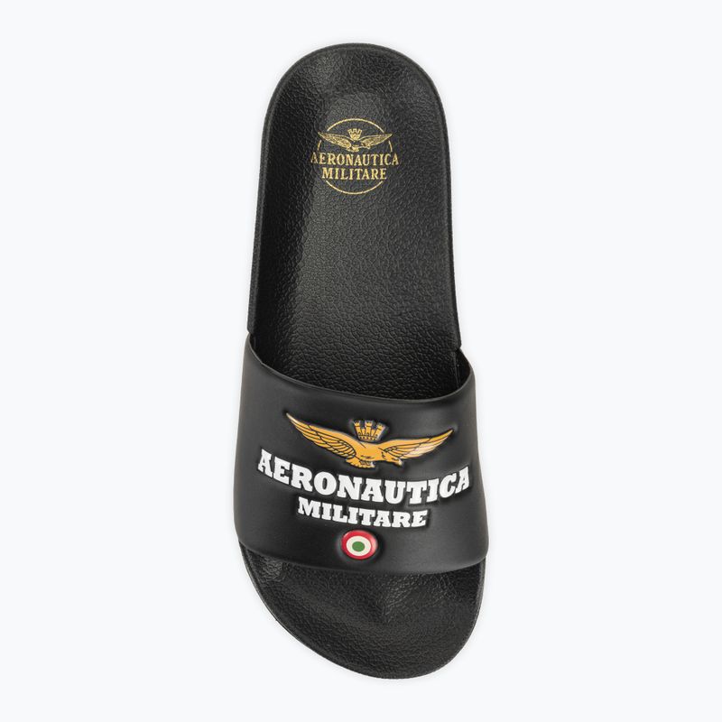 Pánské nazouváky Aeronautica Militare Beach jet black 5