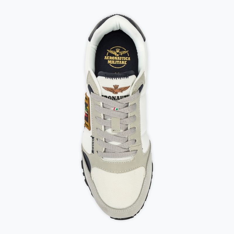 Pánské boty Aeronautica Militare Frecce Tricolori off white 5