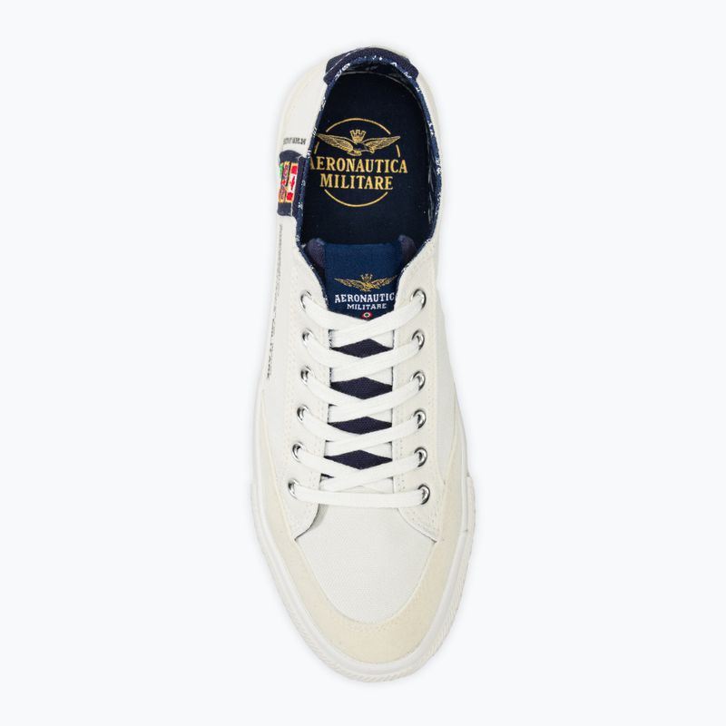 Pánské boty Aeronautica Militare Cotton With Patch off white 5