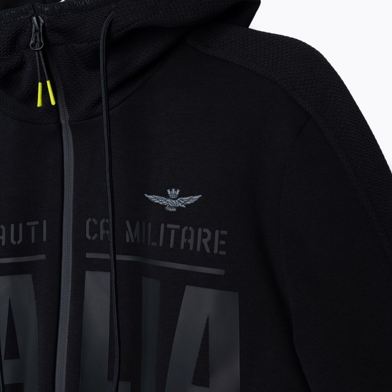 Pánská mikina Aeronautica Militare Sport jet black 3