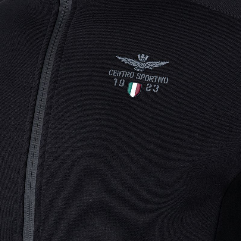 Pánská mikina Aeronautica Militare Sport jet black 5