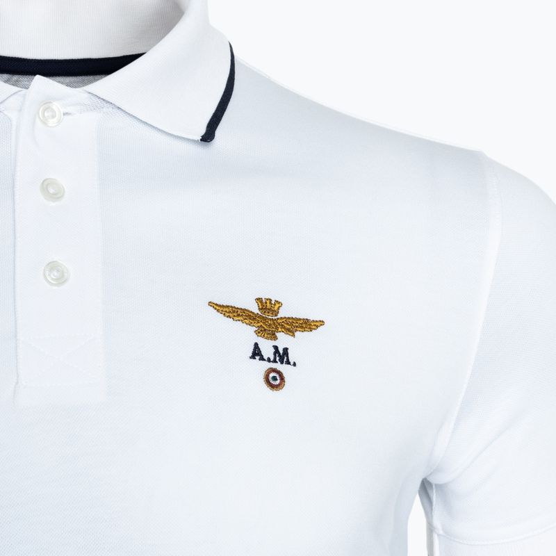 Pánská polokošile Aeronautica Militare Essential off white 3