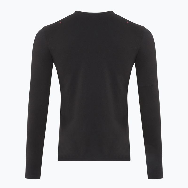 Pánské tričko Longsleeve Aeronautica Militare Flying Team jet black  2