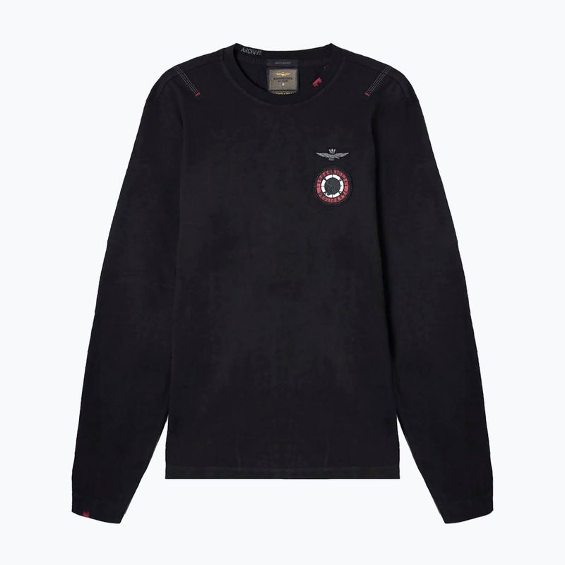 Pánské tričko Longsleeve Aeronautica Militare Flying Team jet black  4
