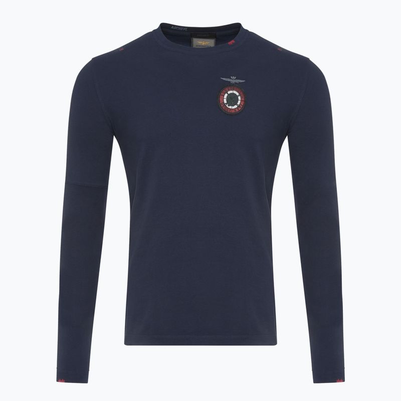 Pánské tričko Longsleeve Aeronautica Militare Flying Team dark blue