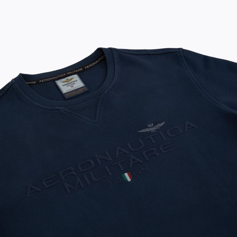 Pánská mikina Aeronautica Militare 251FE1985F539 blue navy washed 4